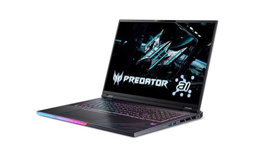 Acer Predator Helios 18 AI (PH18-73-97FE) 18" WQXGA250Hz IPS/Intel Core Ultra 9 Prozessor 275HX / 64 GB DDR5 RAM/NVIDIA GeForce RTX 5080 / Windows 11 Pro (64 Bit) / Abyssal Black von acer