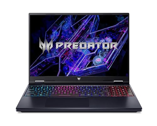 Acer Predator Helios Neo 16 (PHN16-72-93HB) Gaming Laptop | 16" WQXGA IPS 240Hz Display | Intel Core i9-14900HX | 32 GB RAM | 1 TB SSD | NVIDIA GeForce RTX 4070 | Windows 11 | QWERTZ Layout | schwarz von acer