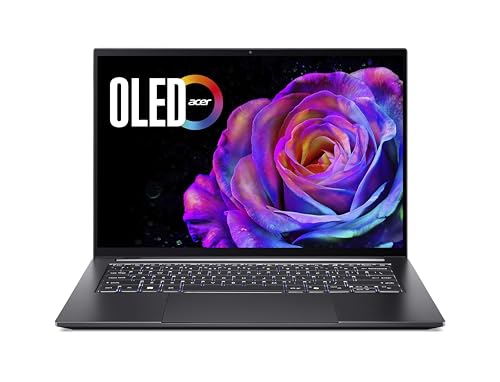 Acer Swift X 14 AI OLED (SFX14-61G-R4HP) Copilot+ PC, AI Laptop, 50 TOPS, 14" WQ2.8K OLED 120Hz Touch-Display, AMD Ryzen AI 9 365, 32GB RAM, 1TB SSD, NVIDIA GeForce RTX 5070, Windows 11, QWERTZ Layout von acer