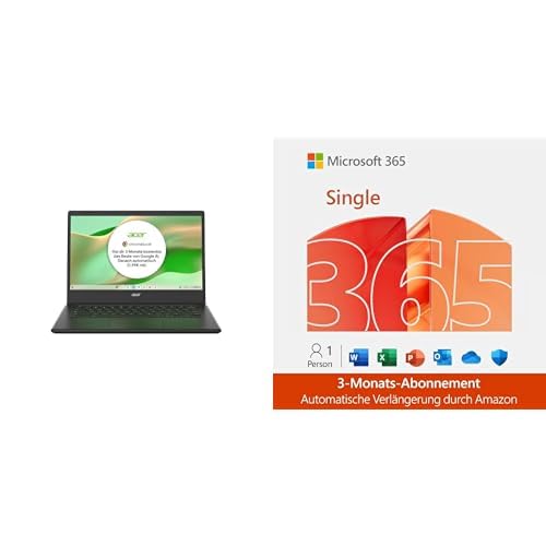 acer Chromebook 314 | 14" FHD Display | Intel N4500 | 4 GB RAM | 128 GB SSD | ChromeOS | QWERTZ + Microsoft 365 Single | 3 Monate | Office Apps mit KI | 1TB Cloudspeicher acer Chromebook 314 | 14" FHD Display | Intel N4500 | 4 GB RAM | 128 GB SSD | ChromeOS | QWERTZ + Microsoft 365 Single | 3 Monate | Office Apps mit KI | 1TB Cloudspeicher von acer