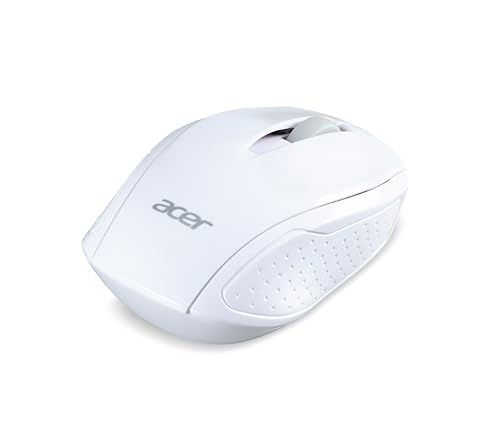 acer Kabellose Maus Chrome AMR 800 RF2.4G (1600 DPI, WWCB-Zertifiziert, Smart-Power-Management, schlankes Design, feines Scrollrad) weiß von acer