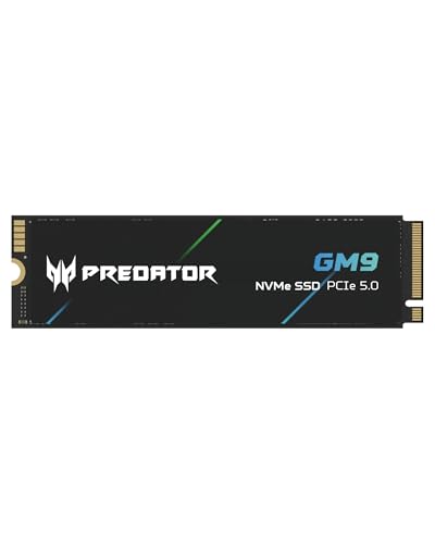 acer Predator GM9 M.2 NVMe SSD 2TB PCIe 5.0 - Lesegeschwindigkeit bis zu 14500 MB/s - Professionelle Gen5 Interne Festplatte - Gaming Speicher Kompatibel mit PC, Laptop & PS5 acer Predator GM9 M.2 NVMe SSD 2TB PCIe 5.0 - Lesegeschwindigkeit bis zu 14500 MB/s - Professionelle Gen5 Interne Festplatte - Gaming Speicher Kompatibel mit PC, Laptop & PS5 von acer