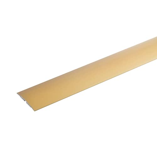 38 mm Übergangsprofil flach gold gebohrt Teppichschiene ≤2,50 m 6,86EUR/m 