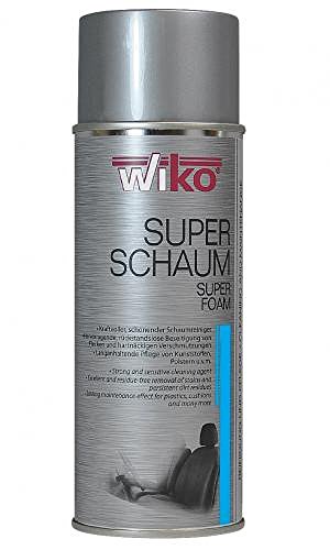 acerto 40233 WIKO Superschaum Polsterreiniger Kunststoffreiniger 400 ml Auto Haushalt Hobby -Glas Chrom Kunststoff Polster Armaturen von acerto
