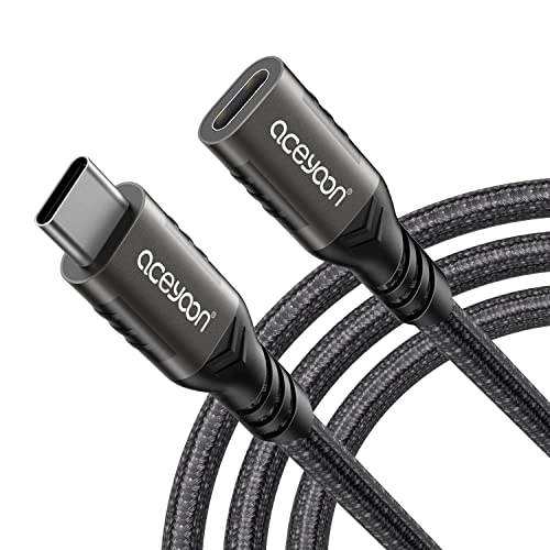 aceyoon USB C Verlängerung 1m, 240W/20Gpbs/USB3.2 Gen2 USB C Kabel Verlängerung unterstützt PD Schnellladung und 4K@60Hz Videoübertragung für iPhone 16 15 Plus Pro Max, für MacBook, für PSVR2 aceyoon USB C Verlängerung 1m, 240W/20Gpbs/USB3.2 Gen2 USB C Kabel Verlängerung unterstützt PD Schnellladung und 4K@60Hz Videoübertragung für iPhone 16 15 Plus Pro Max, für MacBook, für PSVR2 von aceyoon