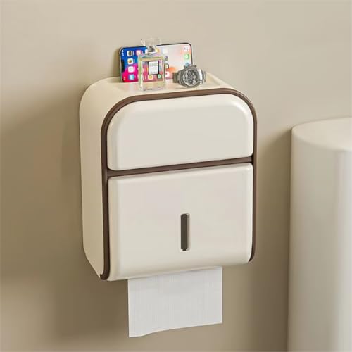 acfeco Toilettenpapierhalter Ohne Bohren,Toilettenpapierhalter mit Feuchttücherbox,Klopapierhalter mit Vorratsschublade,Toilettenpapierhalter für Rollenpapier Seidenpapier Feuchttücher acfeco Toilettenpapierhalter Ohne Bohren,Toilettenpapierhalter mit Feuchttücherbox,Klopapierhalter mit Vorratsschublade,Toilettenpapierhalter für Rollenpapier Seidenpapier Feuchttücher von acfeco