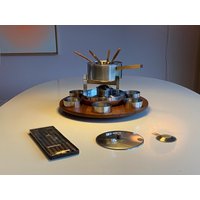 Großes Stelton Fondue Set Design Peter Holmblad Made in Denmark von achtgrad