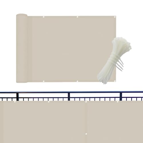 acime Balkon-Sichtschutz,-Sichtschutz | Balkonzaunpaneel,157,48 x 35,43 Zoll -Sichtschutz, Zaun-Sichtschutz für Privatsphäre, UV-Schutz, wetterbeständig von acime
