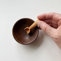 Kleines Salzschälchen & Kleiner Löffel von acornwoodshop