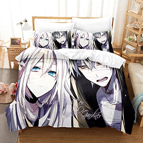 acsefire Anime Angels of Death Bedrucktes Bettwäscheset Bettbezug Isaac Foster Weicher Bettbezug & Kissenbezüge 3-teilige Sets - Double(#5 200cm*200cm) von acsefire