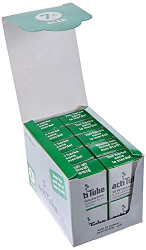 Acti Tube Slim 6.9 mm Ø Aktivkohlefilter 20 x 10 Stück Packung von actiTube