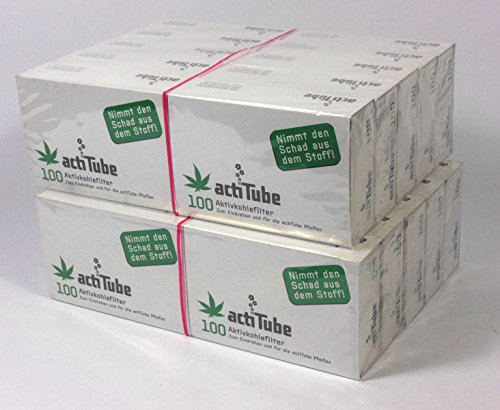 ActiTube 2000 Stück Aktivkohlefilter Set 20 Boxen a 100 Stück 9mm Schraubfilter Rohr ActiTube 2000 Stück Aktivkohlefilter Set 20 Boxen a 100 Stück 9mm Schraubfilter Rohr von actiTube