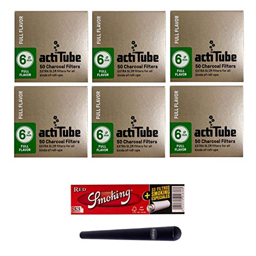 actiTube 19812 Aktivkohlefilter, Papier, 6x50 mit Smoking Red Tips actiTube 19812 Aktivkohlefilter, Papier, 6x50 mit Smoking Red Tips von actiTube