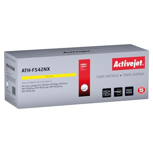 ACTIVEJET Toner, ATH-F542NX Reemplazo para HP 540 CF542X Supreme 2500 PAG Amarillo ACTIVEJET Toner, ATH-F542NX Reemplazo para HP 540 CF542X Supreme 2500 PAG Amarillo von activejet