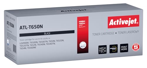 Activejet ATL-T650N Toner (Replacement for Lexmark T650A11E; Supreme; 6000 Pages; Black) von activejet