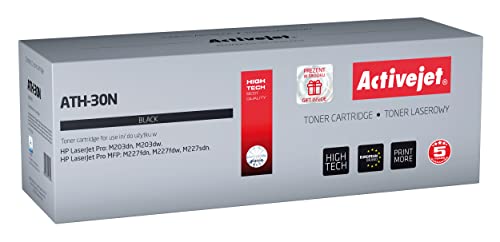 Activejet Toner Ath-30N Für Hp-Drucker, ersetzt Hp 30A Cf230A; Supreme; 1600 Seiten Schwarz. von activejet