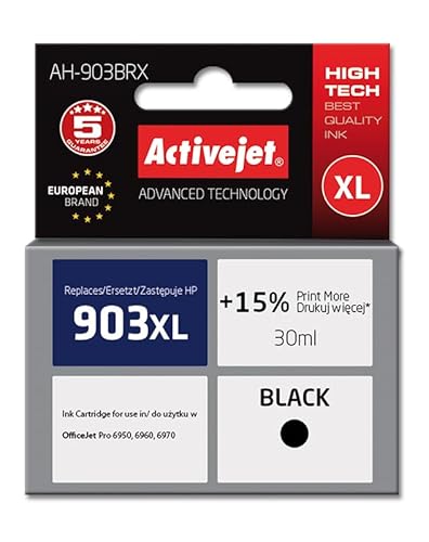 ActiveJet Encre AH-903BRX (remplacement HP 903XL T6M15AE Premium 30 ml Noir) von activejet