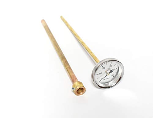 ad-ideen 500°C Thermometer 30 cm Ofenthermometer Holzbackofen von ad-ideen