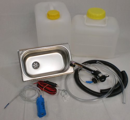 12V Wasseranlage Imbisswagen Verkaufsanhänger Campingküche Bausatz Spüle 265x160x150 London Caravan Reisemobil (ad-ideen) von ad-ideen