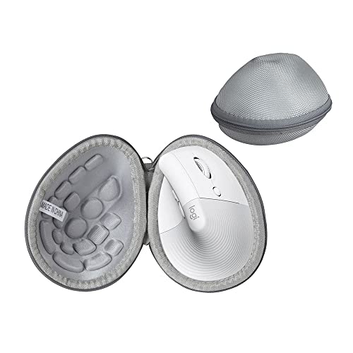 Adada Hard Travel Case für Logitech Lift Vertikale Ergonomische Maus (Grau) von adada