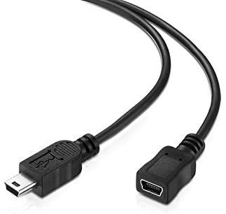 adaptare 40124 USB 2.0-Kabel zur Verlängerung Mini-Stecker B/Mini-Buchse B, 5-adrig, 1,2 m von adaptare
