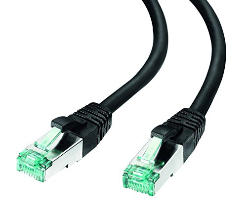 adaptare 67409 Patchkabel Cat6 (S-FTP, PIMF) Netzwerkkabel, Ethernetkabel, 2,00m schwarz von adaptare