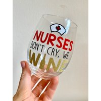 Krankenschwester Weinglas Weinglas, Stillschule Geschenk, Abschluss Geschenk von adbDESIGNZ