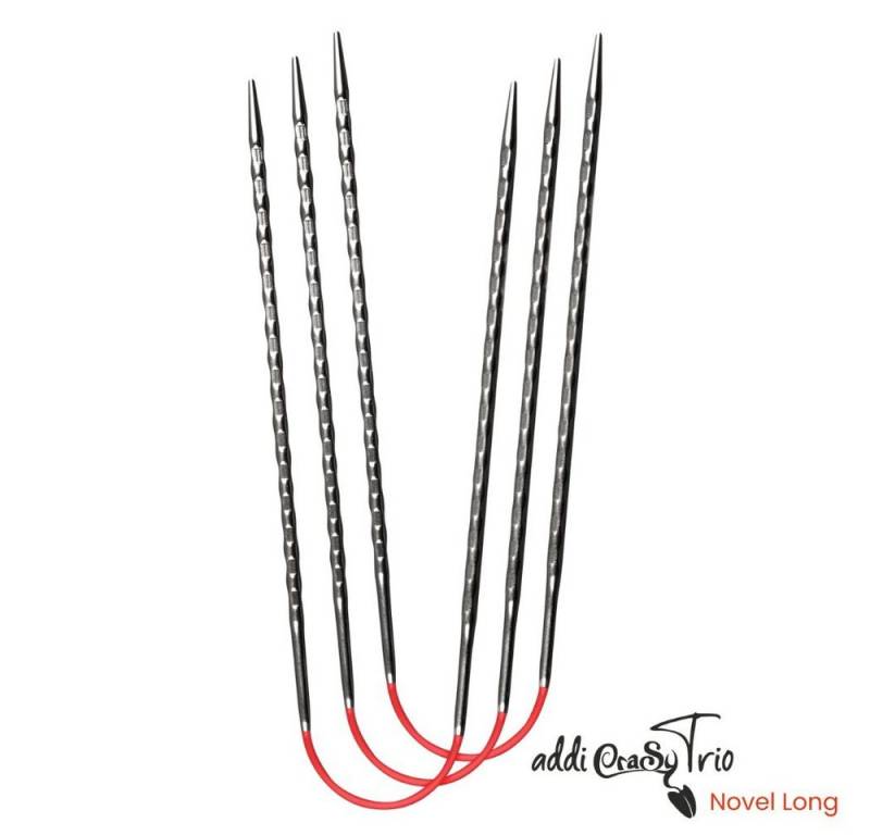 addi Stecknadeln addi Rundstricknadel CraSy Trio Novel LONG 30 cm, innovative Stricknadel im 3er-Set 2.00 - 8.00 mm von addi