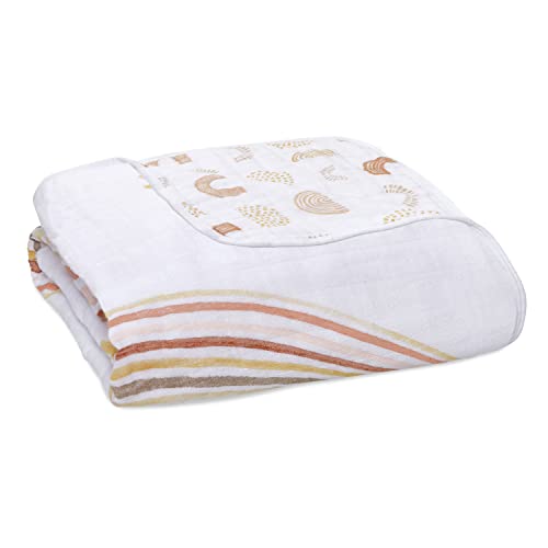 aden + anais™ Dream Blanket Baumwoll-Musselin-Decke Keep risisng-Rising Rainbow von aden + anais