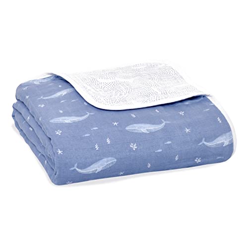 aden + anais™ Dream Blanket Bio-Baumwoll-Musselin-Decke Oceanic-deep sea von aden + anais