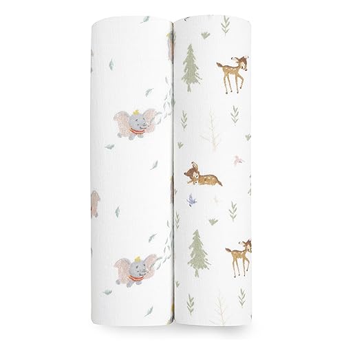 aden + anais™ Essentials Baumwoll-Musselin-Pucktuch Disney + Friends in 2er-Packung von aden + anais