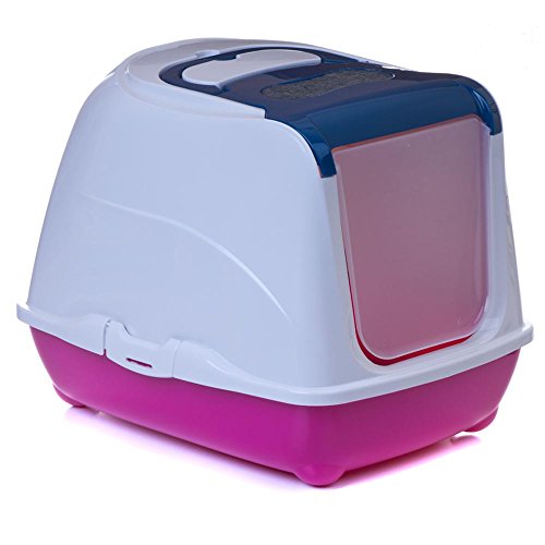 Katzentoilette Flip Cat L blau - Unterschale pink Katzentoilette Flip Cat L blau - Unterschale pink von adena