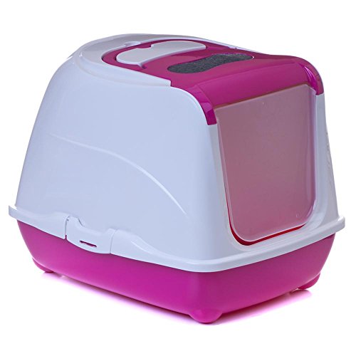 Katzentoilette Flip Cat XL pink - Unterschale pink von adena