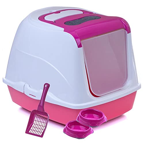 Sondermodell Flipcat 50 pink/Himbeer + extra Schaufel + 2 Näpfe von adena