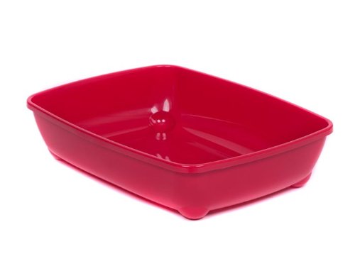 XXL Katzentoilette Schalentoilette 57 cm rot von adena