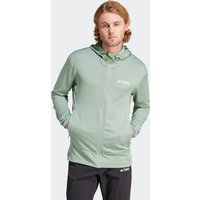 adidas TERREX Outdoorjacke "TERREX XPERIOR LIGHT FLEECE HOODED" von adidas Terrex