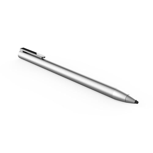 adonit Dash 4 Stylus Eingabestift für iOS/Android [iPad/Android Tablet Stift, Extra Lange Akkulaufzeit, Palm Rejection, Austauschbare dünne Spitze, Kein Bluetooth erforderlich] matt Silber, ADJD4B von adonit
