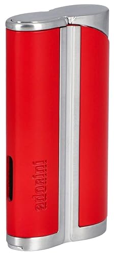 adorini Single Jet Curve Lighter Red/Satin Silver incl. Cigar Punch adorini Single Jet Curve Lighter Red/Satin Silver incl. Cigar Punch von adorini