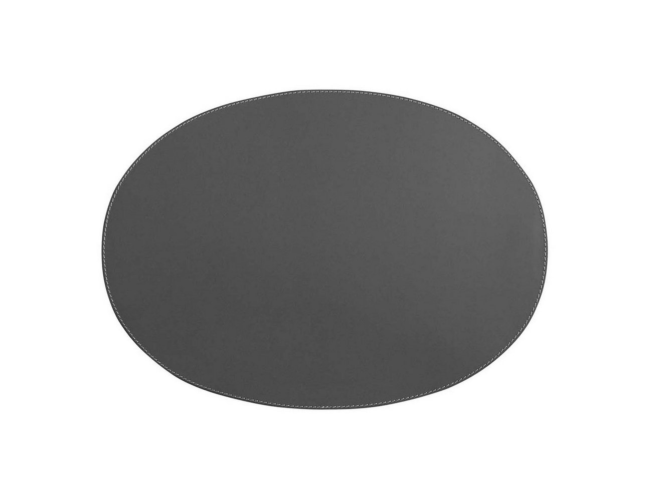 Platzset, adorist, (1-St), Leder Tischset, Lederunterlage KANON oval, grau/grey von adorist