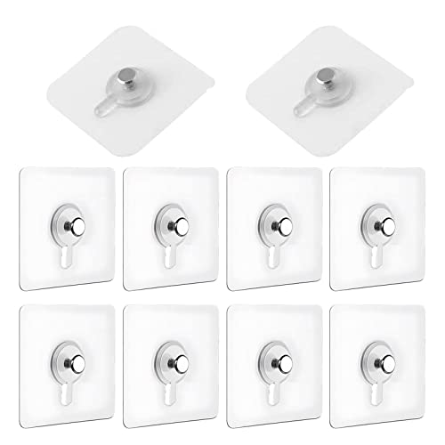 10 Stück Bilderhaken Selbstklebend,Transparent Bilder Klebehaken Bildaufhängung Ohne Bohren,Selbstklebende Bildaufhänger für Bilder, Poster, Dekorative Gemälde 10 Stück Bilderhaken Selbstklebend,Transparent Bilder Klebehaken Bildaufhängung Ohne Bohren,Selbstklebende Bildaufhänger für Bilder, Poster, Dekorative Gemälde von adspow