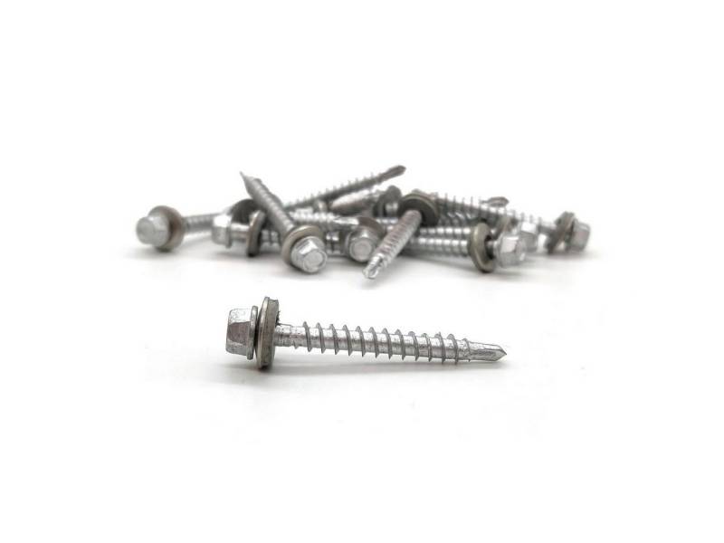 adunox Blechschraube Trapezblechschrauben rostfreier Stahl C1 Bohrspitze SW8, (100 St) von adunox