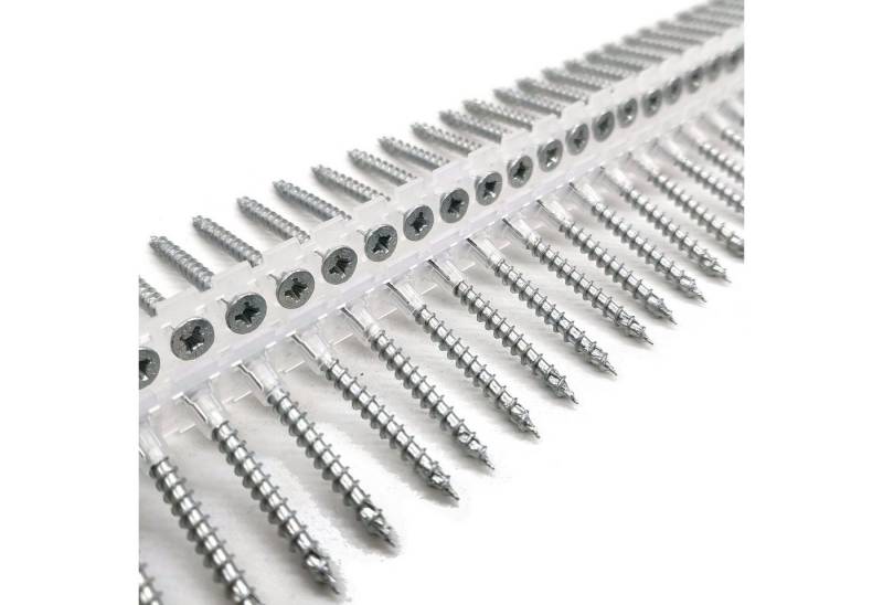 adunox Holzbauschraube HECO-TOPIX®-plus Variables Vollgewinde verzinkt blau A3K Senkkopf PZ2, (500 St) von adunox