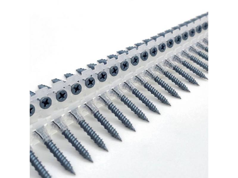 adunox Schnellbauschraube BLUEfast500® Magazinschrauben Faserplattenschrauben Hi-Lo-Gewinde PH2, (500 St) von adunox