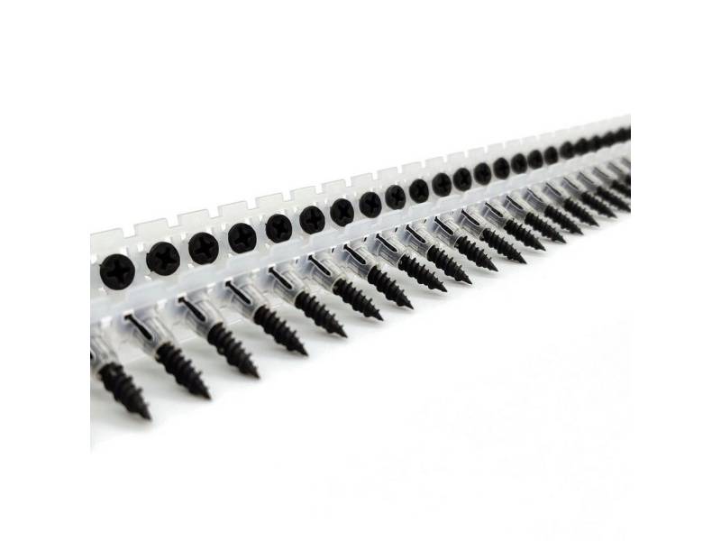 adunox Schnellbauschraube Magazinschrauben Faserplattenschrauben Hi-Lo-Gewinde phosphatiert PH2, (500 St) von adunox