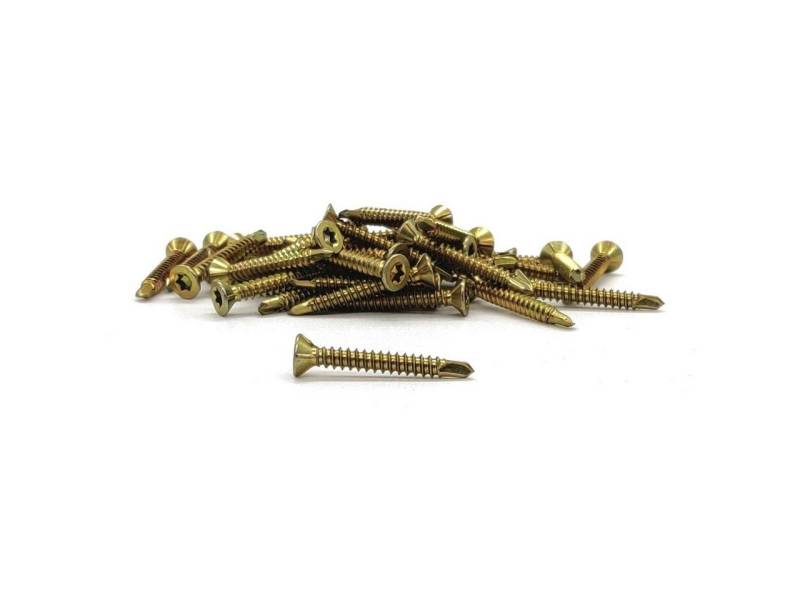 adunox Schraube OSB Ständerwerkschrauben Feingewinde Bohrspitze gelb verzinkt TX20, (1000 St) von adunox