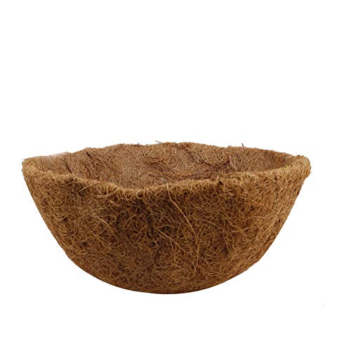 æ— Kokosnuss-Auskleidung für Blumenampeln, 40 cm, rund, Kokosfaser-Ersatzfutter, Korb, 100 % natürliche Kokosfaser, für Blumenkasten von æ—