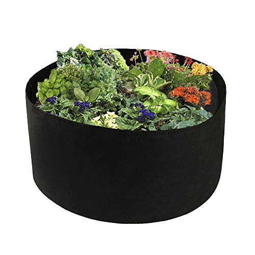 æ— Stoff-Hochbeet 100 Gallonen Extra großer runder erhöhter Pflanzsack Grow Bag Atmungsaktiver Pflanzbehälter für Pflanzen Gemüse Blumen von æ—