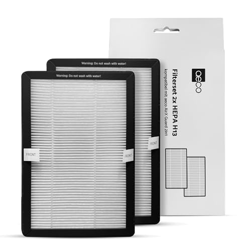 aeco H13 HEPA Filter für aeco AirX Guard 2-in-1 Turmventilator, für Midea MFP-120i (BL) 2 in 1 Turmventilator, für Pro Breeze OmniAir 105cm rotorloser Ventilator mit Luftreiniger, 2er-Pack, FQ150CJ-2 von aeco