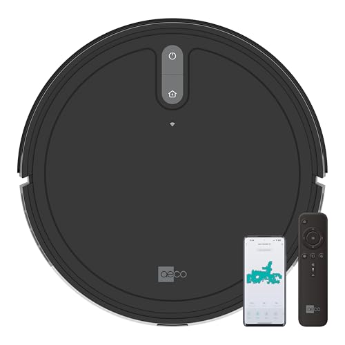 aeco VacuBot X3 Saugroboter mit 5000Pa starker Saugkraft, Gyroscope Navigation, 120m² Saugbereich, 160min Akkulaufzeit, 18mm Hindernisüberwindung, Infrarot Fernbedienung & App-Steuerung von aeco