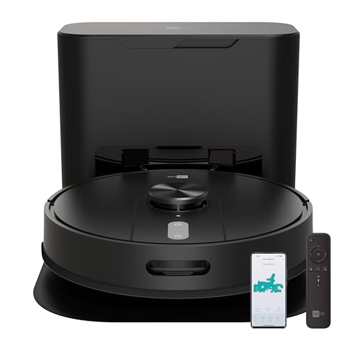 aeco VacuBot X5 PLUS Saug/Wischroboter & Absaugstation 5000Pa Saugkraft/LDS Navigation/120m²Saug- & 100m²Wischbereich/160min Akkulaufzeit/18mm Hindernisüberwindung/Infrarot Fernbedienung/App-Steuerung von aeco